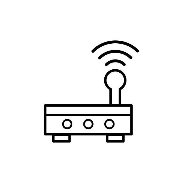 路由器图标平面矢量模板设计流行图片下载