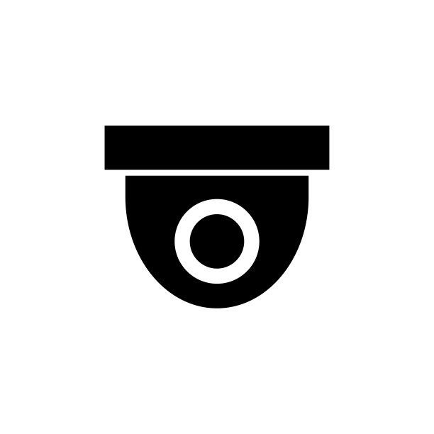 监控摄像头图标平面矢量模板设计新潮图片下载