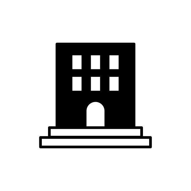 学校建筑图标平面矢量模板设计新潮图片下载