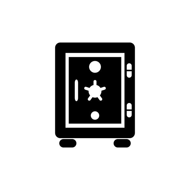 保险箱图标平面矢量模板设计新潮图片下载