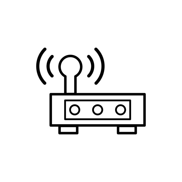 路由器图标平面矢量模板设计流行图片下载