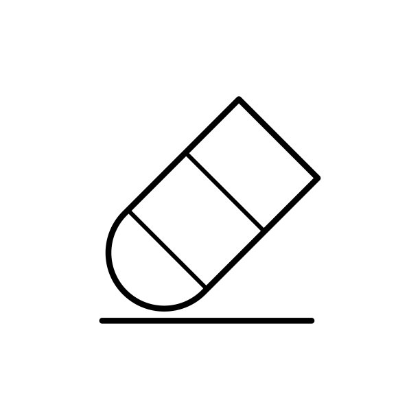 橡皮图标平面矢量模板设计流行图片下载