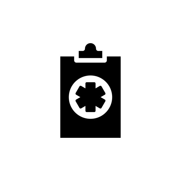 医疗报告图标平面矢量模板设计流行图片下载