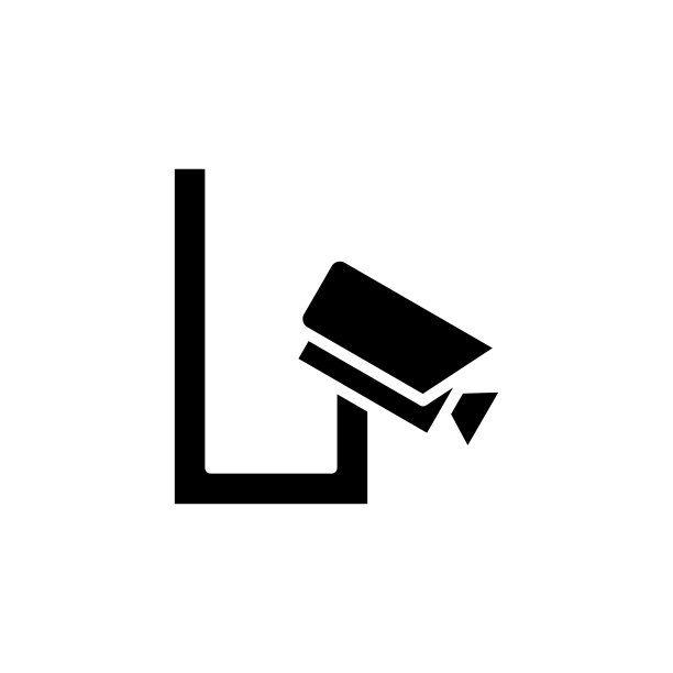 监控摄像头图标平面矢量模板设计新潮图片下载