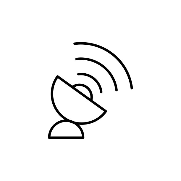 卫星图标平面矢量模板设计流行图片下载