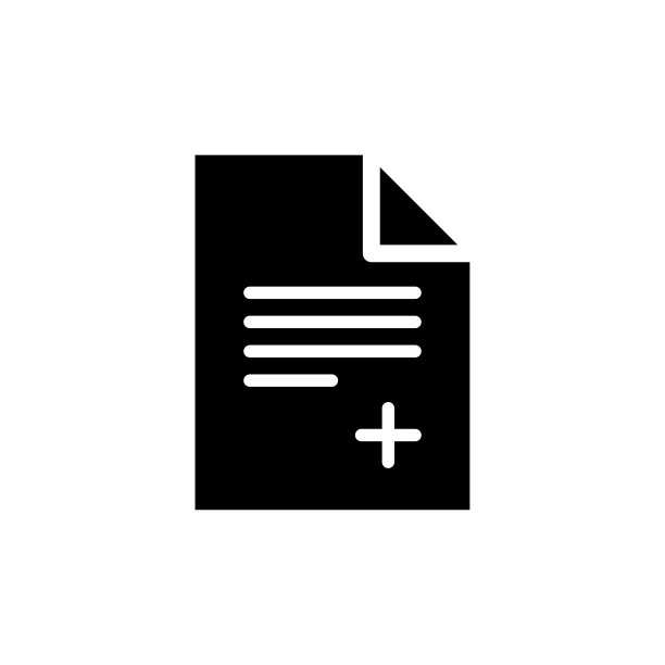 医疗报告图标矢量模板设计图片下载