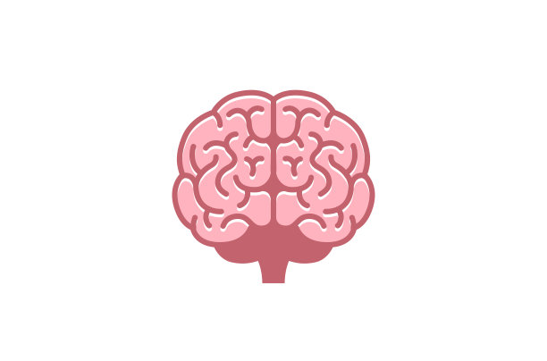 创意抽象大脑标志图片下载