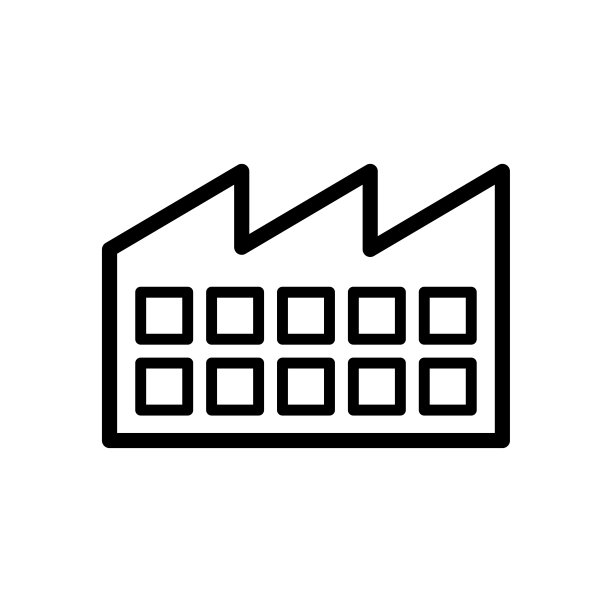 工厂图标平面矢量模板设计流行图片下载