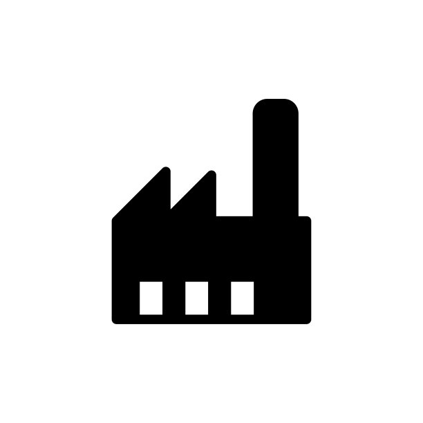 工厂图标平面矢量模板设计流行图片下载