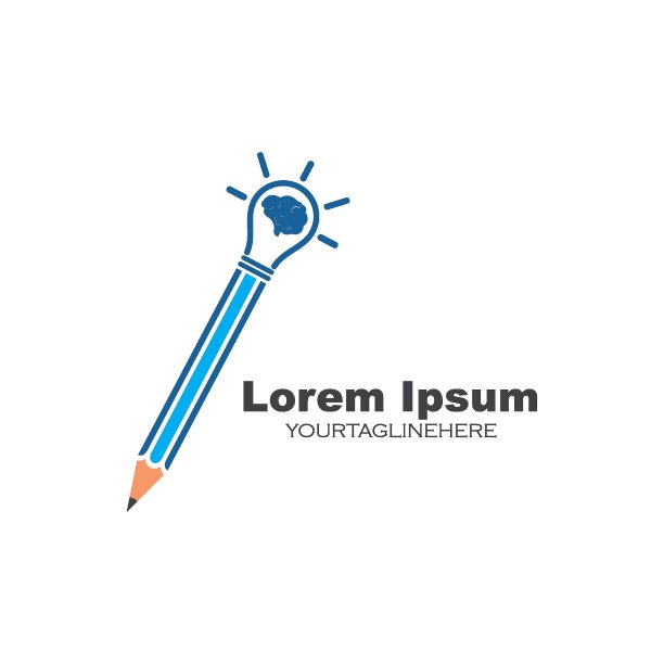 铅笔矢量插图图标和标志的教育图片下载
