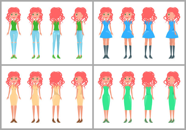 穿着裙装和牛仔裤的女性引领着夏日潮流图片下载