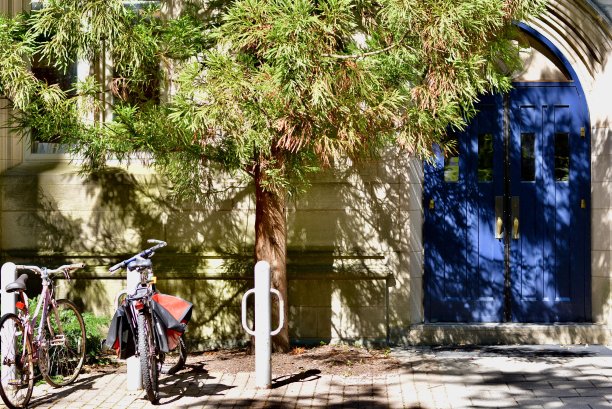 门和自行车图片下载