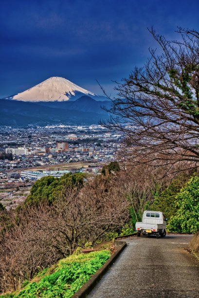 Mt.Fuji和汽车图片下载