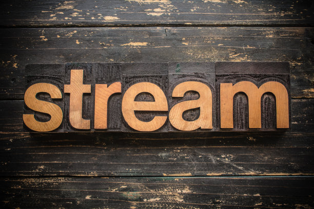 流概念复古木制凸版印刷字图片下载