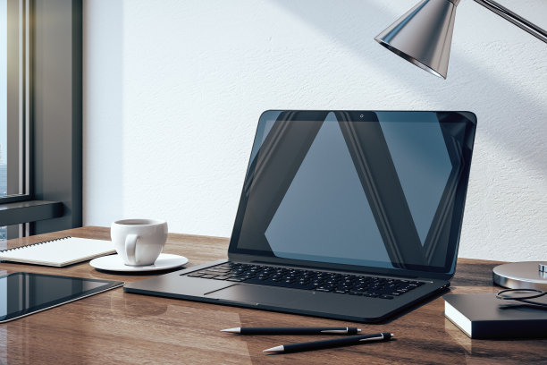 空的黑色笔记本电脑图片下载