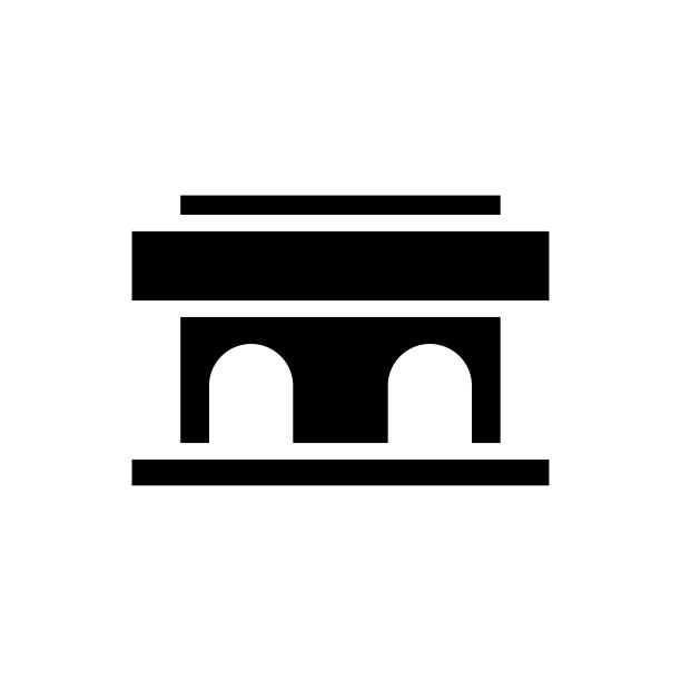 法院图标平面矢量模板设计流行图片下载