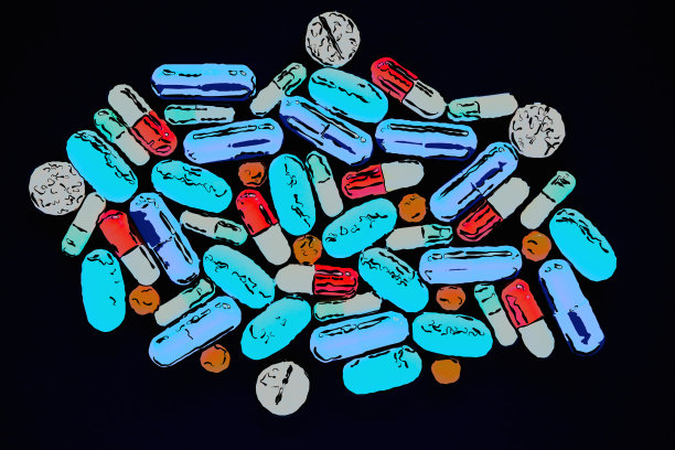 药丸草图为背景设计图片下载