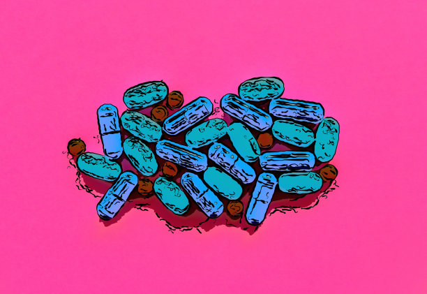 药丸草图为背景设计图片下载