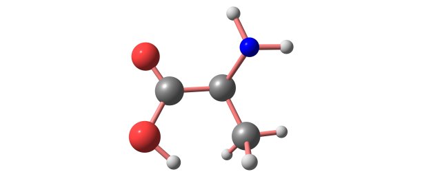 丙氨酸分子结构孤立于白色图片下载