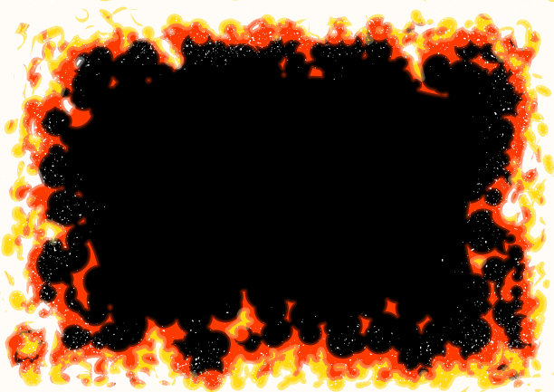带有触摸式动画的火焰帧(带有矢量图像)图片下载