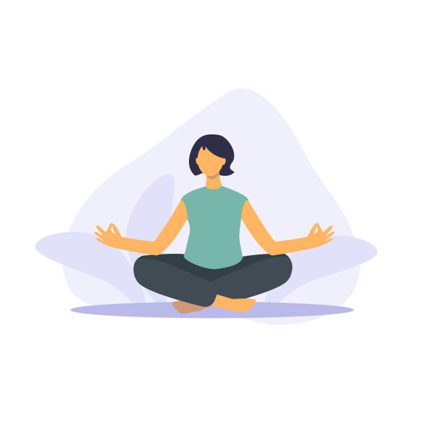 姿势瑜伽，在家里做瑜伽。隔离期间的冥想和运动。图片下载