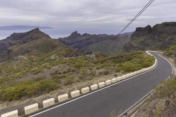 通往马斯卡的路(特内里费，加纳利伊尔沙兹-西班牙)。图片下载