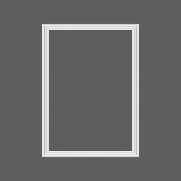 现实的白色框架孤立在灰色背景。非常适合你的演讲。矢量插图。图片下载