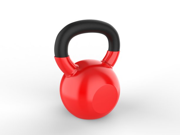 空白茶壶钟重量为品牌。3d渲染插图。图片下载