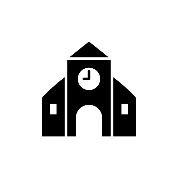 大学图标扁平矢量模板设计图片下载