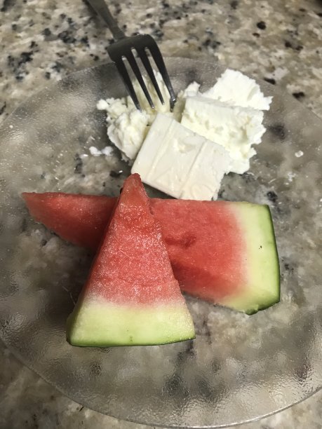 西瓜和羊乳酪图片下载