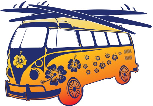 棕榈滩范向量艺术图片下载