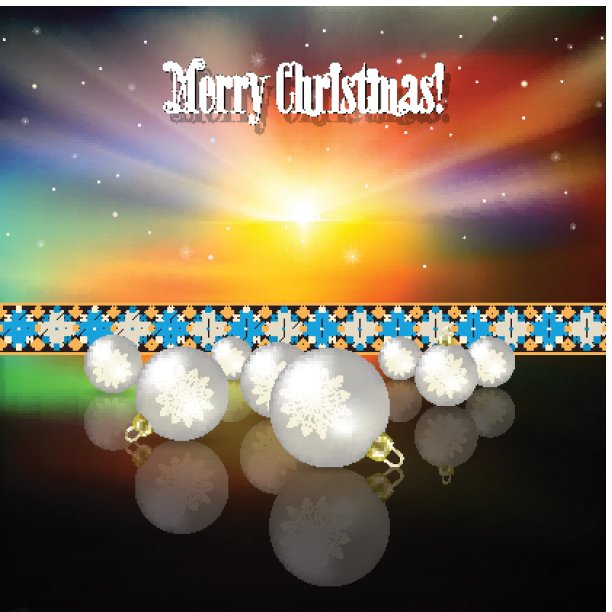 抽象的庆祝背景与圣诞装饰图片下载