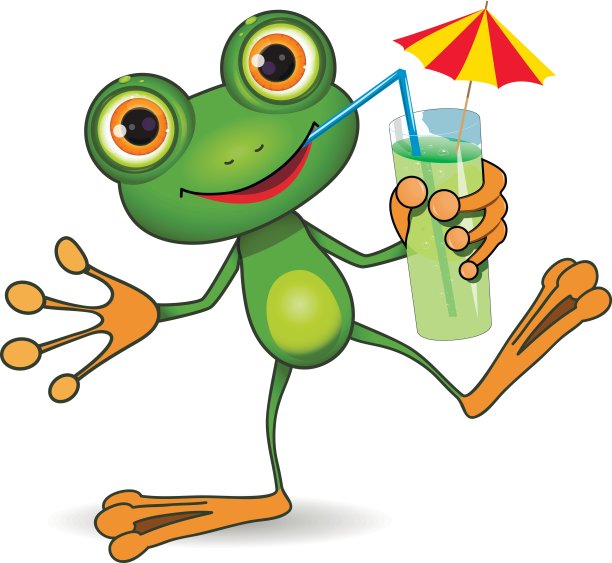 青蛙和鸡尾酒图片下载