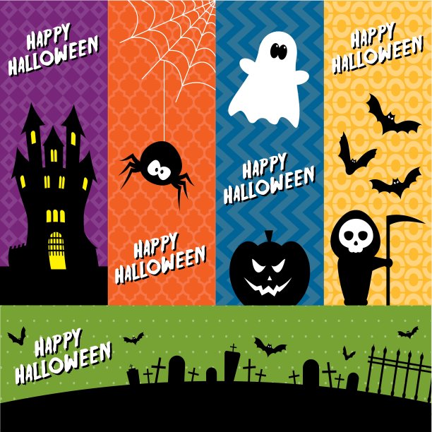 万圣节的横幅图片下载