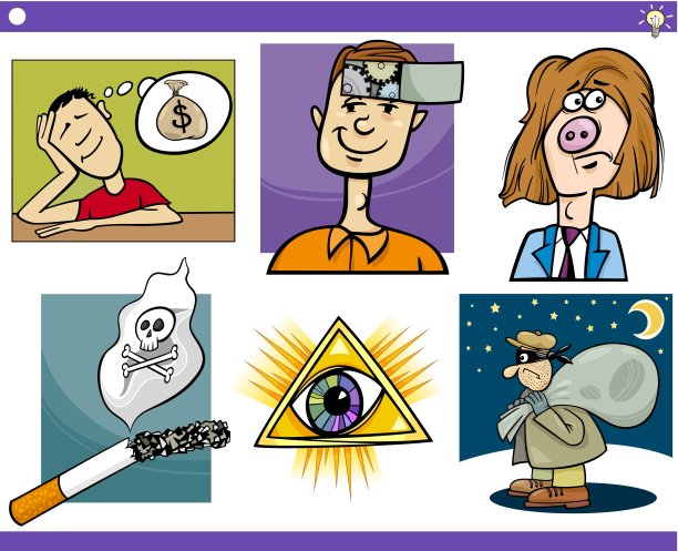 卡通概念和想法集图片下载