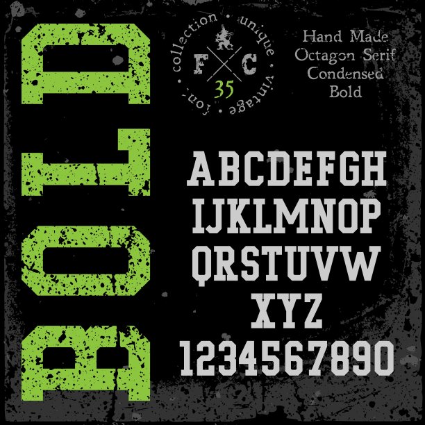 手工复古字体图片下载