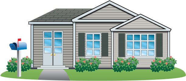 向量美国房子图片下载