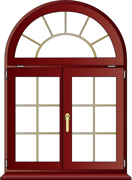 孤立的木制窗口图片下载