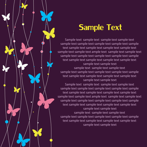 卡通祝贺卡片。矢量插图图片下载