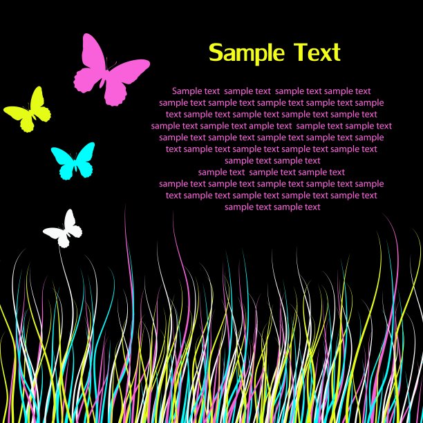 卡通祝贺卡片。矢量插图图片下载