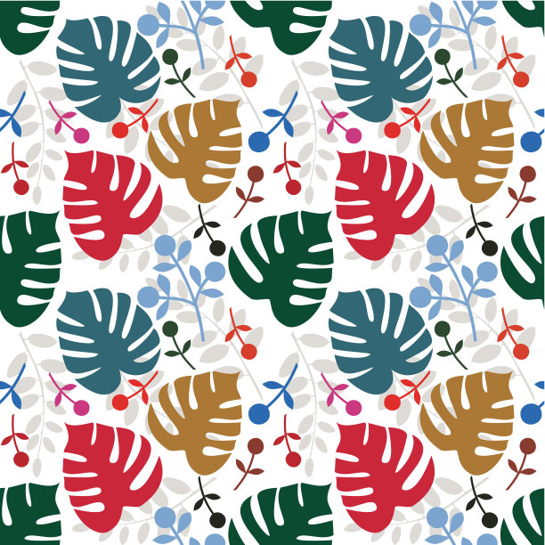 叶子无缝模式图片下载