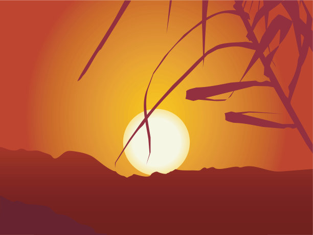 夏天的日落图片下载