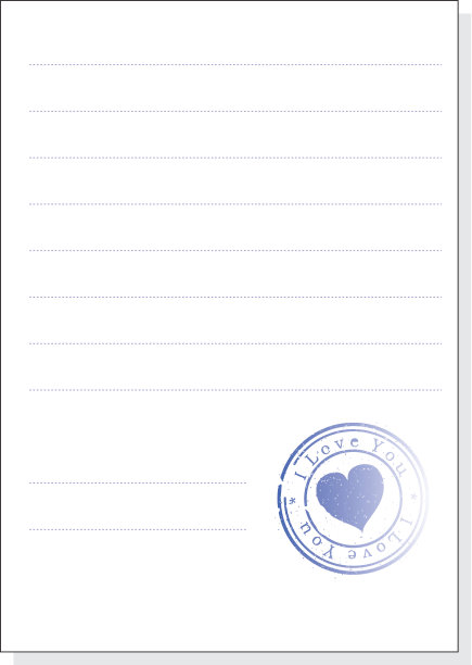 有邮票的表格。图片下载