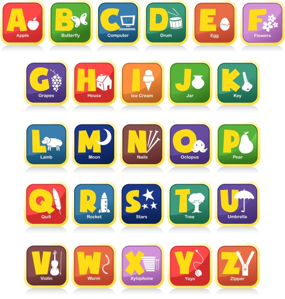 字母的玩具图片下载