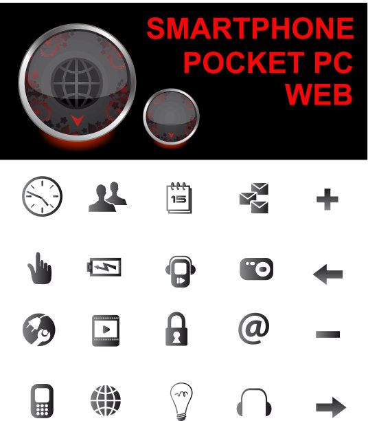 网页和口袋电脑的按钮图片下载
