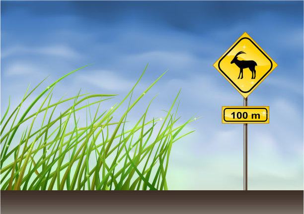 山羊警告标志图片下载