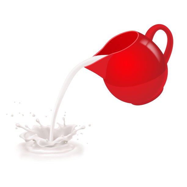 牛奶从罐子里倒出来图片下载