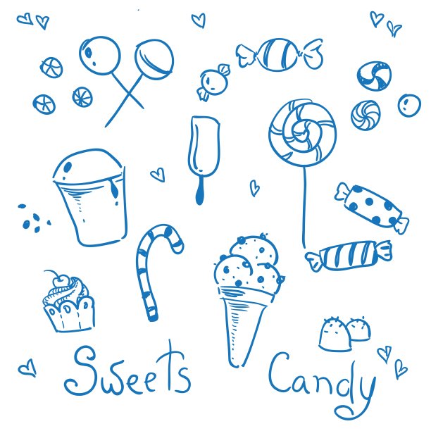 糖果和巧克力图标图片下载