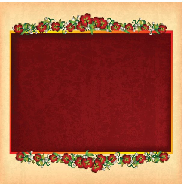 带有花卉装饰的抽象背景图片下载