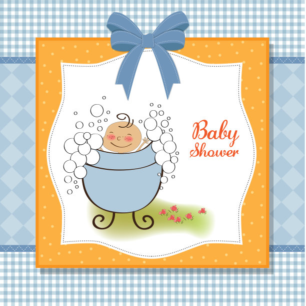 男婴淋浴卡图片下载